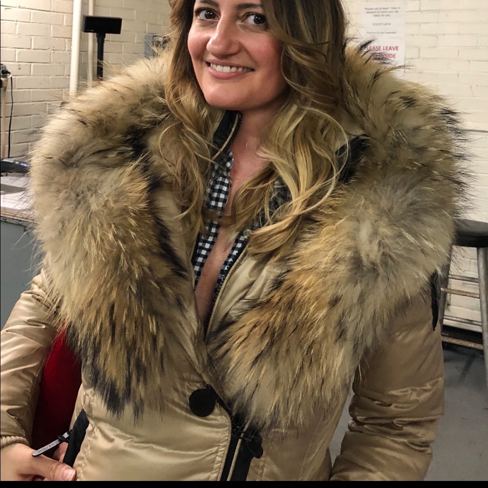 Atelier Noir real Fur trim Down coat .